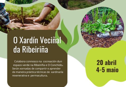 O centro sociocultural da Ribeiriña dinamízase coa creación dun xardín veciñal